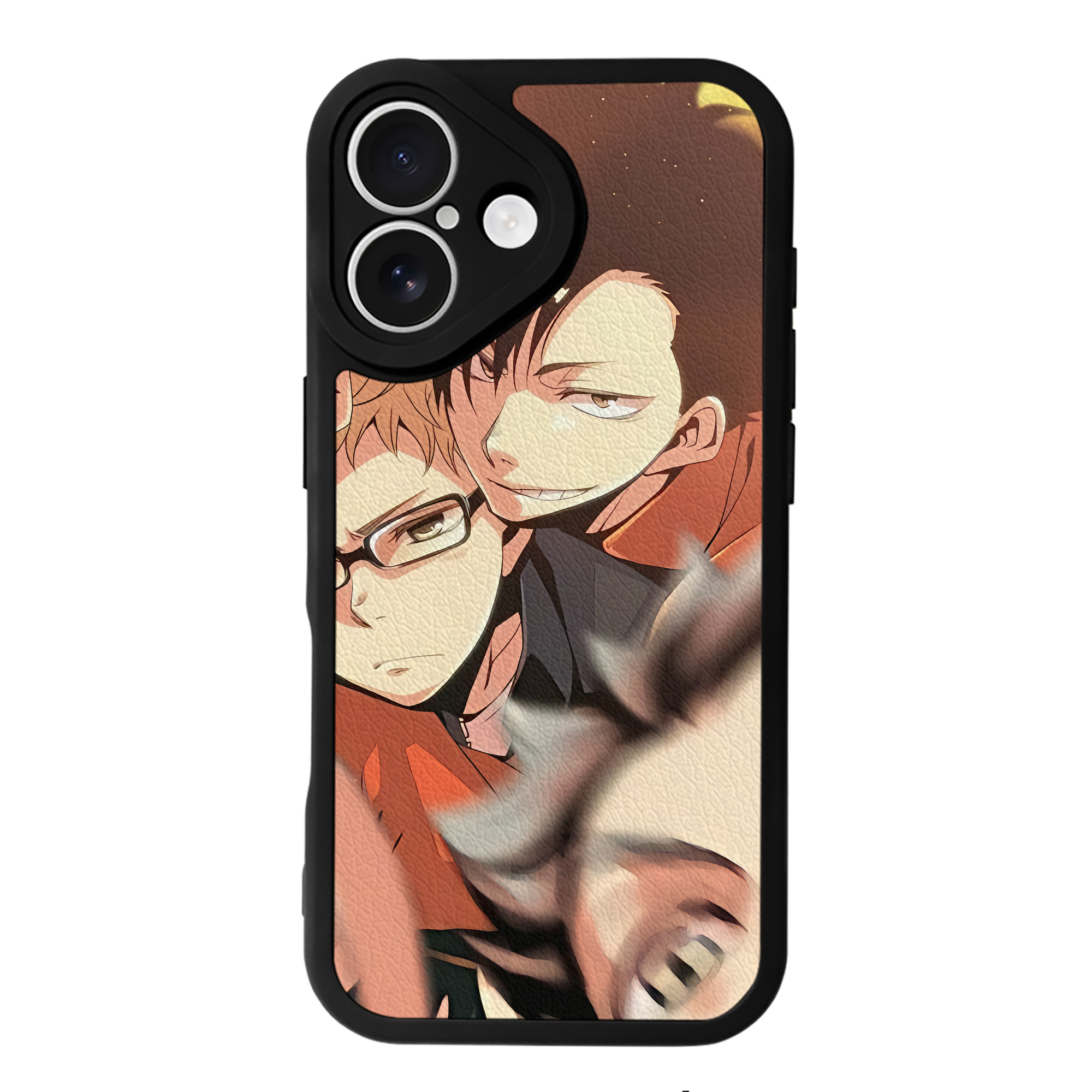 （画像用） ハイキュー!! Haikyu!! 【iPhone 16シリーズ対応】シリコンスマホケース（レザー調） 材質：シリコン